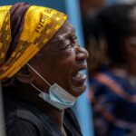 A woman mourns her child, who died of Ebola, at the General Hospital in Bunia, Congo, Thursday, May 21, 2026. (AP Photo/Moses Sawasawa) Copyright 2026 The Associated Press. All rights reserved
